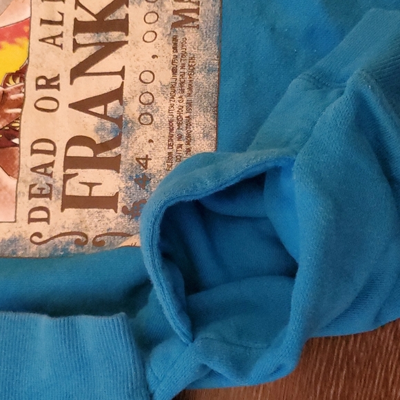 ☠ 💙 Anime GRAIL Hoodie One Piece X Baleno Chopper of FRANKY ☠ - Picture 6 of 9